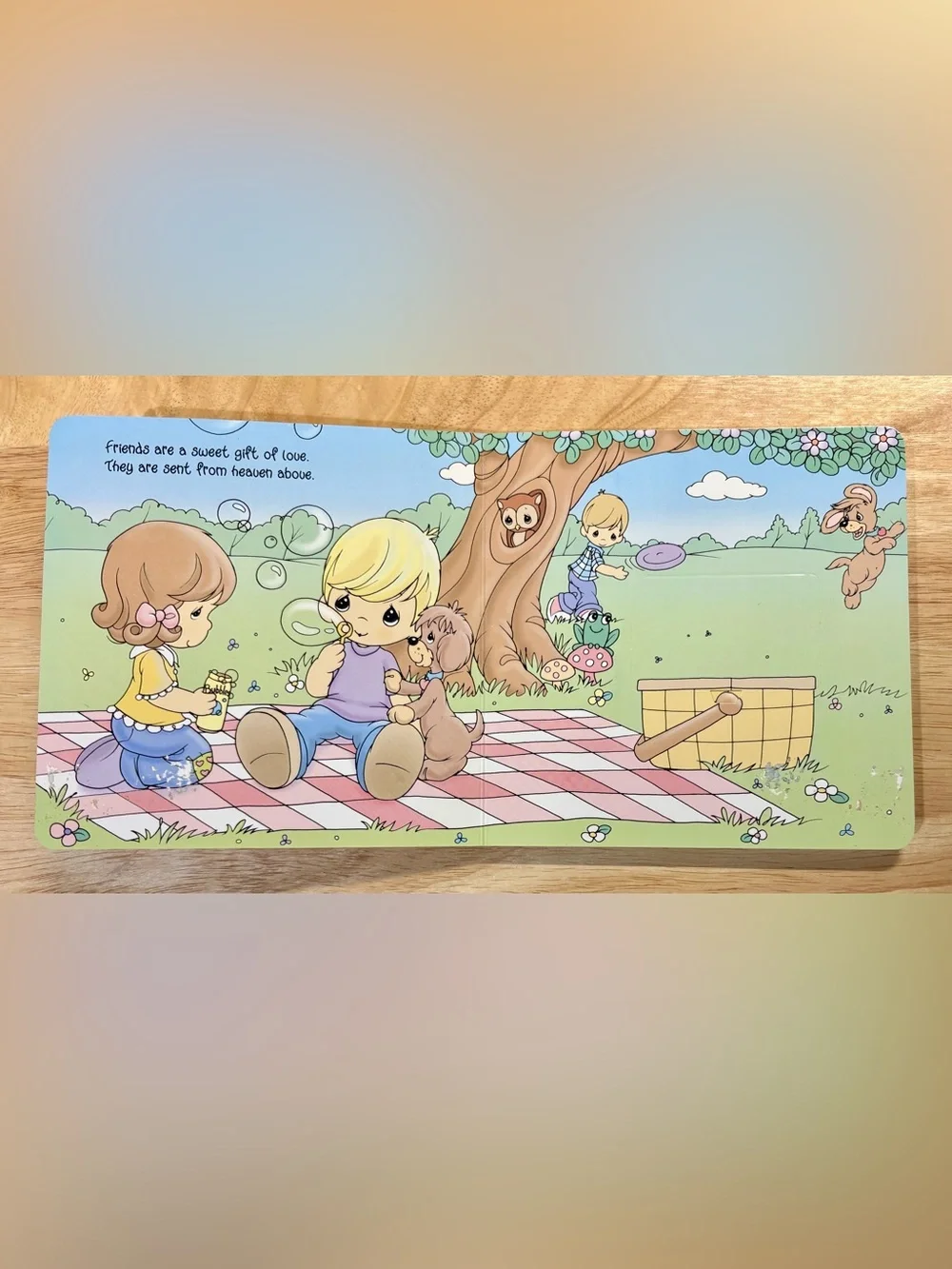 Vintage 1989 Precious Moments Applause Doll 16622 Quilt Sewing+Gift of Love Book